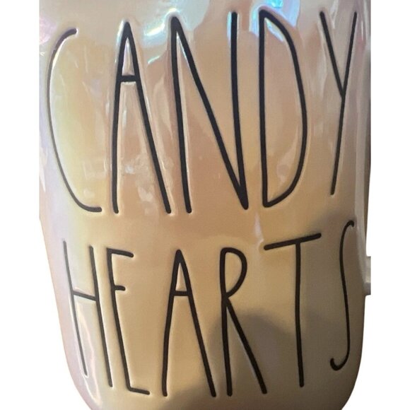 Rae Dunn Iridescent "Candy Hearts" Mug Valentines Day Coffee Tea Cup RARE Colle - Picture 7 of 7